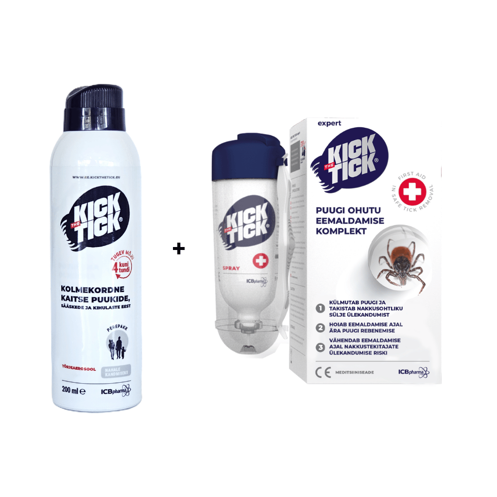 Kick-the-tick-perepakk-puugieemalduskomplekt-puugi-ja-putukatorje-tick-removal-set-repellent-spray